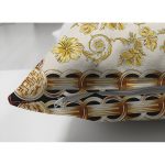 - Suet-K3799-Gorsel-2 - Realhomes Çift Taraflı Altın Renkli Motifler Özel Tasarım Dijital Baskılı Modern Süet Yastık Kırlent Kılıfı Realhomes