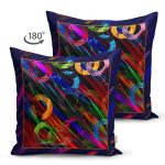 - Suet-K3800-Gorsel-1 - Realhomes Çift Taraflı Soyut Rengarenk Karmaşık Özel Tasarım Dijital Baskılı Modern Süet Yastık Kırlent Kılıfı Realhomes