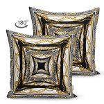 - Suet-K3806-Gorsel-1 - Realhomes Çift Taraflı Zincir Motifli Dijital Baskılı Modern Süet Yastık Kırlent Kılıfı Realhomes