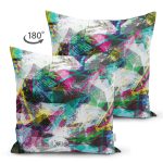 - Suet-K3820-Gorsel-1 - Realhomes Çift Taraflı Renkli Mozaik Motifli Dijital Baskılı Modern Süet Yastık Kırlent Kılıfı Realhomes