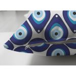 - Suet-K3821-Gorsel-2 - Realhomes Çift Taraflı Nazar Boncuğu Motifli Dijital Baskılı Modern Süet Yastık Kırlent Kılıfı Realhomes