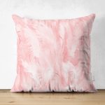 - Suet-K3822-Gorsel - Realhomes Çift Taraflı Pudra Zeminli Dijital Baskılı Modern Süet Yastık Kırlent Kılıfı Realhomes