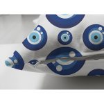 - Suet-K3823-Gorsel-2 - Realhomes Çift Taraflı Nazar Boncuğu Motifli Dijital Baskılı Modern Süet Yastık Kırlent Kılıfı Realhomes