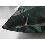 - Suet-K3829-Gorsel-2 - Realhomes Çift Taraflı Soyut Tarzda Tropikal Yaprak Desenli Dijital Baskılı Modern Süet Yastık Kırlent Kılıfı Realhomes