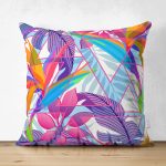 - Suet-K3835-Gorsel - Realhomes Çift Taraflı Summer Özel Seri Dijital Baskılı Modern Süet Yastık Kırlent Kılıfı Realhomes