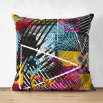 - Suet-K3837-Gorsel - Realhomes Çift Taraflı Soyut Karmaşık Renkli Özel Tasarım Dijital Baskılı Modern Süet Yastık Kırlent Kılıfı Realhomes