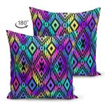 - Suet-K3838-Gorsel-1 - Realhomes Çift Taraflı Baklava Desenli Özel Tasarım Dijital Baskılı Modern Süet Yastık Kırlent Kılıfı Realhomes