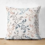 - Suet-K3845-Gorsel - Realhomes Çift Taraflı Krem Zeminli Özel Tasarım Dijital Baskılı Modern Süet Yastık Kırlent Kılıfı Realhomes