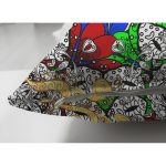 Çift Taraflı Etnik Motifli Dijital Baskılı Modern Süet Yastık Kırlent Kılıfı Realhomes