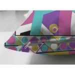 Çift Taraflı Renkli Desenler Dijital Baskılı Modern Süet Yastık Kırlent Kılıfı Realhomes