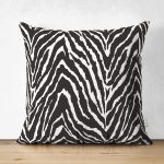- Suet-K3851-Gorsel - Realhomes Çift Taraflı Zebra Desenli Özel Tasarım Dijital Baskılı Modern Süet Yastık Kırlent Kılıfı Realhomes