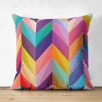 - Suet-K3853-Gorsel - Realhomes Çift Taraflı Multi Colar Dijital Baskılı Modern Süet Yastık Kırlent Kılıfı Realhomes