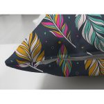 - Suet-K3855-Gorsel-2 - Realhomes Çift Taraflı Lacivert Zeminli Etnik Motifler Dijital Baskılı Modern Süet Yastık Kırlent Kılıfı Realhomes