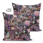 - Suet-K3856-Gorsel-1 - Realhomes Çift Taraflı Karmaşık Çiçek Motifli Özel Tasarım Dijital Baskılı Modern Süet Yastık Kırlent Kılıfı Realhomes