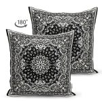 - Suet-K3863-Gorsel-1 - Realhomes Çift Taraflı Damask motifli Modern Süet Yastık Kırlent Kılıfı Realhomes