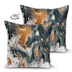 - Suet-K3876-Gorsel-1 - Realhomes Çift Taraflı Suluboya Desenli Dijital Baskılı Modern Süet Yastık Kırlent Kılıfı Realhomes