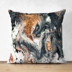 - Suet-K3876-Gorsel - Realhomes Çift Taraflı Suluboya Desenli Dijital Baskılı Modern Süet Yastık Kırlent Kılıfı Realhomes