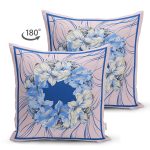 - Suet-K3879-Gorsel-1 - Realhomes Çift Taraflı Çiçek Demeti Figürlü Özel Tasarım Dijital Baskılı Modern Süet Yastık Kırlent Kılıfı Realhomes