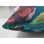 Çift Taraflı Kuş motifli Dijital Baskılı Modern Süet Yastık Kırlent Kılıfı Realhomes