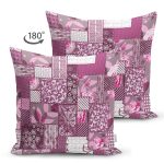 - Suet-K3889-Gorsel-1 - Realhomes Çift Taraflı Patchwork Desen Dijital Baskılı Modern Süet Yastık Kırlent Kılıfı Realhomes