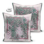 - Suet-K3895-Gorsel-1 - Realhomes Çift Taraflı Renkli Yaprak Temalı Özel Tasarım Dijital Baskılı Modern Süet Yastık Kırlent Kılıfı Realhomes