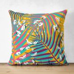 - Suet-K3900-Gorsel - Realhomes Çift Taraflı Summer Özel Seri Dijital Baskılı Modern Süet Yastık Kırlent Kılıfı Realhomes