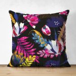 - Suet-K3913-Gorsel - Realhomes Çift Taraflı Summer Özel Seri Dijital Baskılı Modern Süet Yastık Kırlent Kılıfı Realhomes