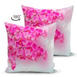 - Suet-K3917-Gorsel-1 - Realhomes Çift Taraflı Pembe Orkide Motifli Dijital Baskılı Modern Süet Yastık Kırlent Kılıfı Realhomes