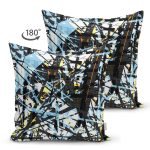 - Suet-K3920-Gorsel-1 - Realhomes Çift Taraflı Renkli Mozaik Desenli Özel Tasarım Dijital Baskılı Modern Süet Yastık Kırlent Kılıfı Realhomes