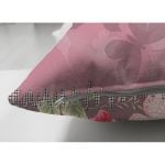 Çift Taraflı Pembe Zeminde Kelebek Desenli Dijital Baskılı Modern Süet Yastık Kırlent Kılıfı Realhomes