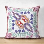 - Suet-K3927-Gorsel - Realhomes Çift Taraflı Çini Desenli Dijital Baskılı Modern Süet Yastık Kırlent Kılıfı Realhomes