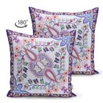 - Suet-K3928-Gorsel-1 - Realhomes Çift Taraflı Çini Desenli Dijital Baskılı Modern Süet Yastık Kırlent Kılıfı Realhomes