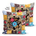 - Suet-K3932-Gorsel-1 - Realhomes Çift Taraflı Fashion Kareli Motifler Özel Tasarım Dijital Baskılı Modern Süet Yastık Kırlent Kılıfı Realhomes