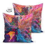 - Suet-K3935-Gorsel-1 - Realhomes Çift Taraflı Sulu Boya Desenli Özel Tasarım Dijital Baskılı Modern Süet Yastık Kırlent Kılıfı Realhomes