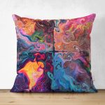 - Suet-K3935-Gorsel - Realhomes Çift Taraflı Sulu Boya Desenli Özel Tasarım Dijital Baskılı Modern Süet Yastık Kırlent Kılıfı Realhomes