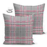 - Suet-K3938-Gorsel-1 - Realhomes Çift Taraflı Ekose Desenli Dijital Baskılı Modern Süet Yastık Kırlent Kılıfı Realhomes