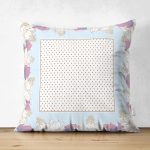 - Suet-K3940-Gorsel - Realhomes Çift Taraflı Çiçekli Çerçeve İçinde Altın Rengi Puanlı Özel Tasarım Dijital Baskılı Modern Süet Yastık Kırlent Kılıfı Realhomes