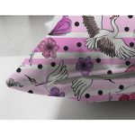 - Suet-K3942-Gorsel-2 - Realhomes Çift Taraflı Leylek Ve Çiçek Desenli Dijital Baskılı Özel Tasarım Modern Süet Yastık Kırlent Kılıfı Realhomes