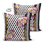 - Suet-K3945-Gorsel-1 - Realhomes Çift Taraflı Summer Özel Seri Dijital Baskılı Modern Süet Yastık Kırlent Kılıfı Realhomes