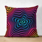 - Suet-K3951-Gorsel - Realhomes Çift Taraflı Soyut Karmaşık Motifli Özel Tasarım Dijital Baskılı Modern Süet Yastık Kırlent Kılıfı Realhomes