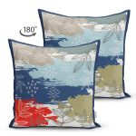 - Suet-K3954-Gorsel-1 - Realhomes Çift Taraflı Yaprak Desenli Özel Tasarım Dijital Baskılı Modern Süet Yastık Kırlent Kılıfı Realhomes