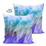 - Suet-K3958-Gorsel-1 - Realhomes Çift Taraflı Tüy Motifli Özel Tasarım Dijital Baskılı Modern Süet Yastık Kırlent Kılıfı Realhomes