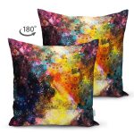 - Suet-K3960-Gorsel-1 - Realhomes Çift Taraflı Soyut Renkli Özel Tasarım Dijital Baskılı Modern Süet Yastık Kırlent Kılıfı Realhomes