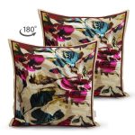 - Suet-K3964-Gorsel-1 - Realhomes Çift Taraflı Soyut Çiçek Motifli Özel Tasarım Dijital Baskılı Modern Süet Yastık Kırlent Kılıfı Realhomes