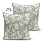 - Suet-K3965-Gorsel-1 - Realhomes Çift Taraflı Çiçek Ve Yaprak Motifli Özel Tasarım Dijital Baskılı Modern Süet Yastık Kırlent Kılıfı Realhomes