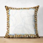 - Suet-K3968-Gorsel - Realhomes Çift Taraflı Zincir Desenli Özel Tasarım Dijital Baskılı Modern Süet Yastık Kırlent Kılıfı Realhomes