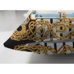 - Suet-K3968-Gorsel-2 - Realhomes Çift Taraflı Zincir Desenli Özel Tasarım Dijital Baskılı Modern Süet Yastık Kırlent Kılıfı Realhomes