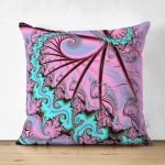 - Suet-K3971-Gorsel - Realhomes Çift Taraflı Fraktal Motifli Özel Tasarım Dijital Baskılı Modern Süet Yastık Kırlent Kılıfı Realhomes