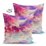 - Suet-K3999-Gorsel-1 - Realhomes Çift Taraflı Sulu Boya Desenli Özel Tasarım Dijital Baskılı Modern Süet Yastık Kırlent Kılıfı Realhomes