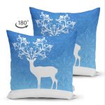 - Suet-K40-Gorsel-1 - Realhomes Çift Taraflı Modern Geyik Desenli Dijital Baskılı Dekoratif Süet Yastık Kırlent Kılıfı Realhomes
